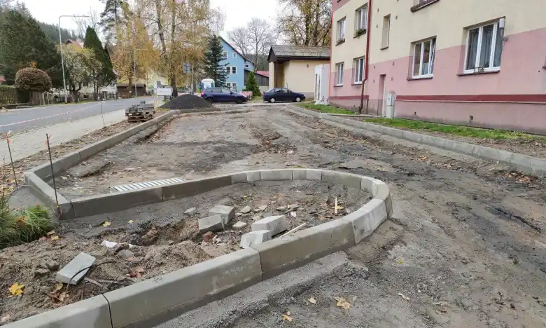 Potůčky výstavba parkoviště