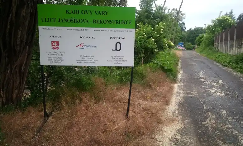 Karlovy Vary - rekonstrukce ul. Jánošíkova